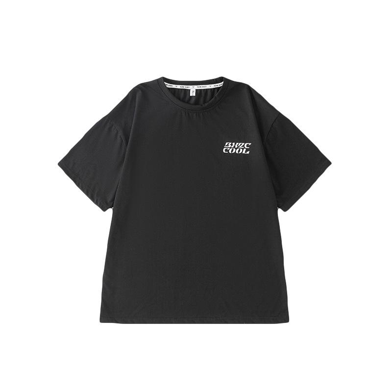 Tops | Pitch Studio Archive Embroidered Cotton Boxy Tshirt  – Womens Clothing Black