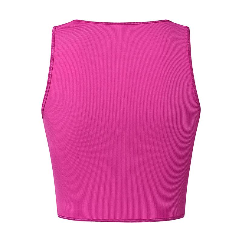 Tops | Shape Pink Sculpted Longline Racer Top  – Womens Clothing Bright Pink