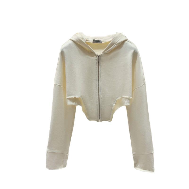 Tracksuits | Petite Cream Dipped Hem Hoodie  – Womens Clothing Cream