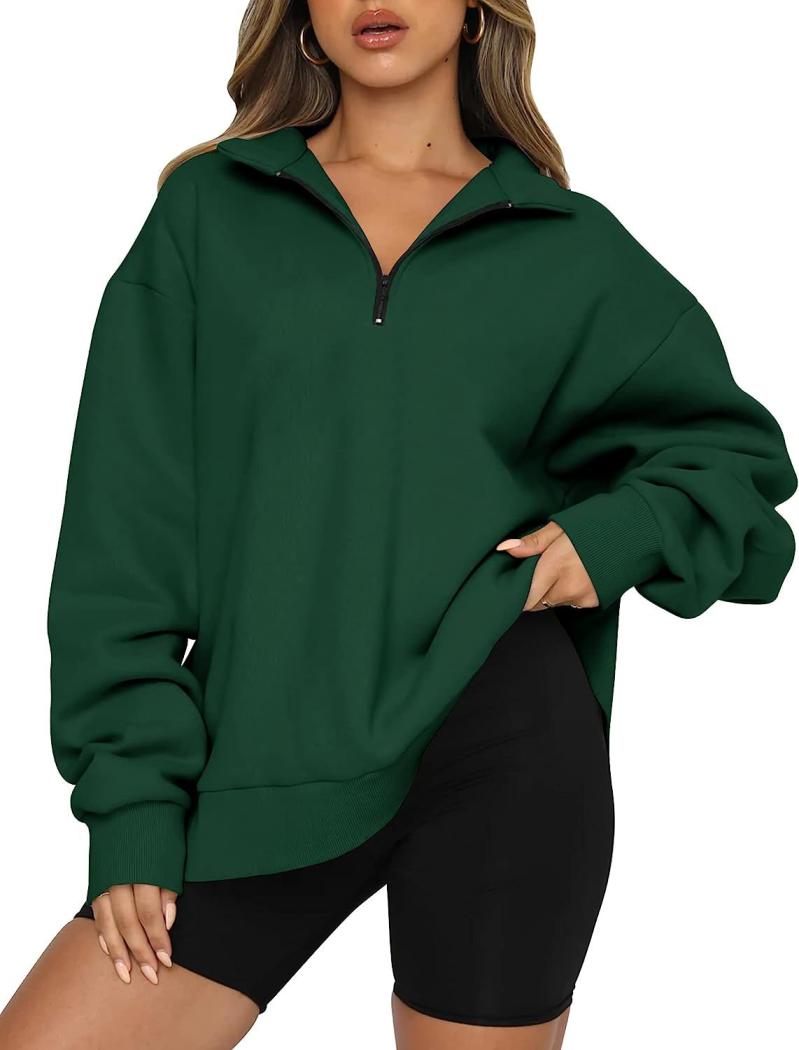 Tracksuits | Prettylittlething Forest Green Logo Embroidered Half Zip Sweatshirt  – Womens Clothing Forest Green