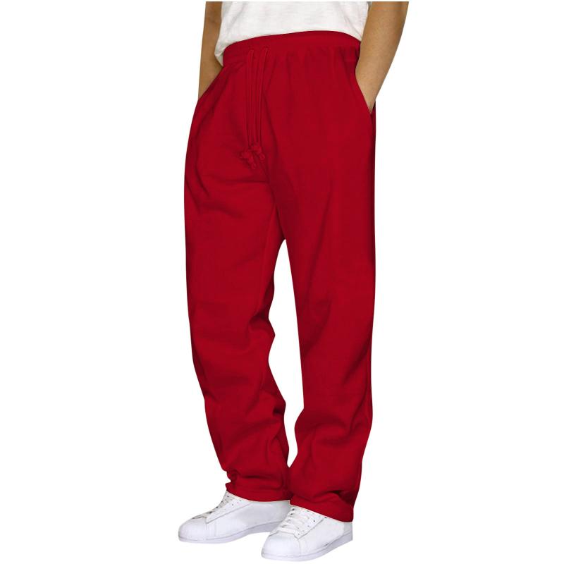 Tracksuits | Red Straight Leg Joggers  – Womens Clothing Loungewear