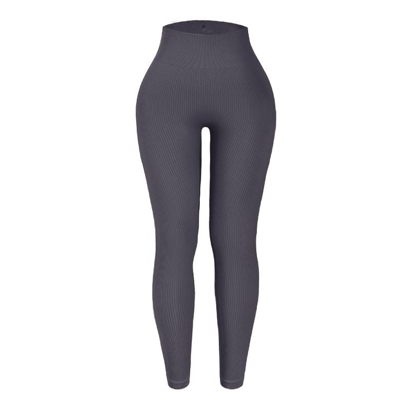 Trousers | Charcoal Structured Contour Ribbed Leggings  – Womens Clothing Charcoal Grey