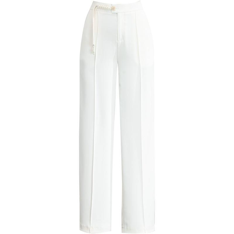 Trousers | Cream Pintuck Fleeceback Tailored Joggers  – Womens Clothing Cream