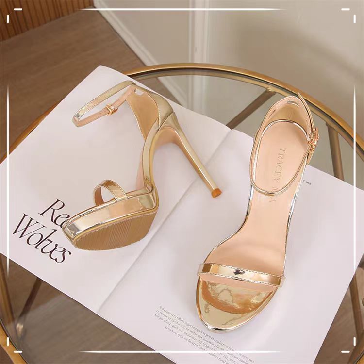 Wide Fit Shoes | Rose Gold Wide Fit Clover Single Strap Heeled Sandal  – Womens Shoes Rose Gold