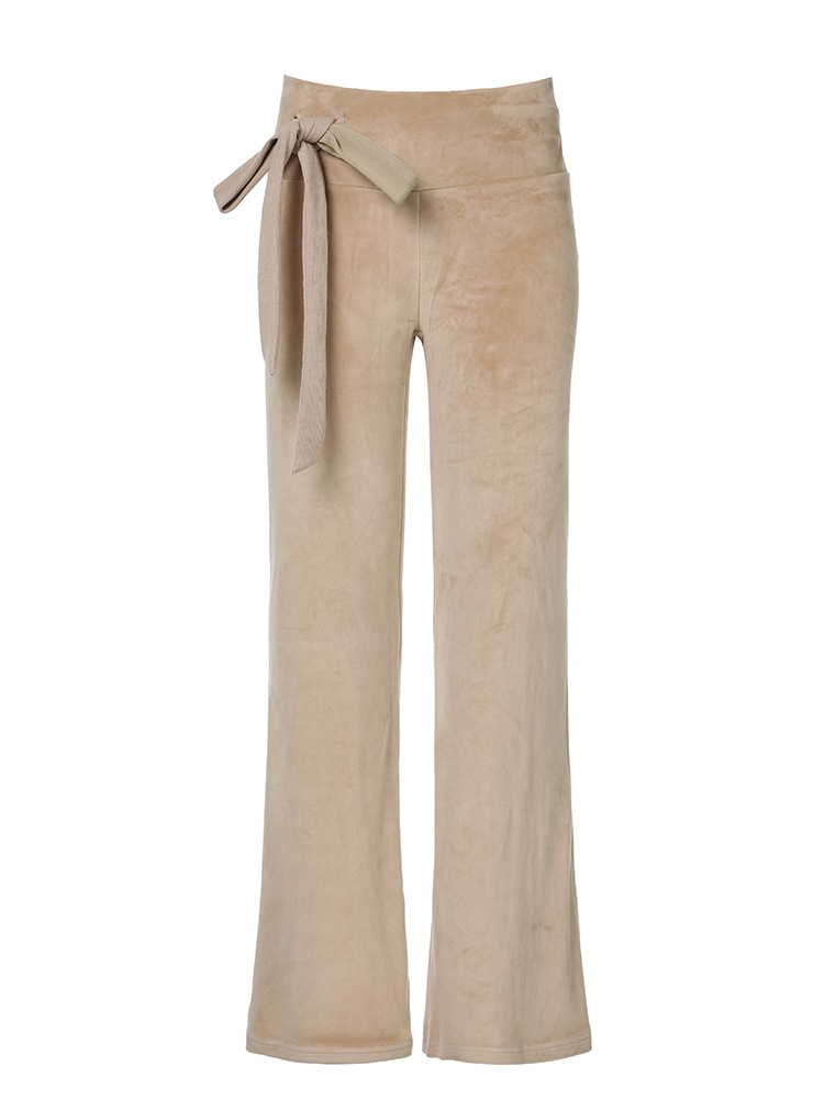 Trousers | Taupe Premium Crossover Waistband Detail Tailored Trouser  – Womens Clothing Taupe