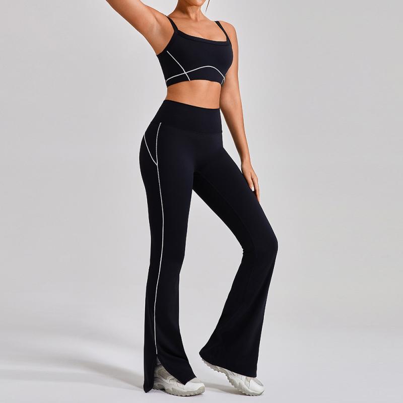 Activewear | Plt Sport Black Sculpt Contrast Binding Yoga Pants  – Womens Activewear Activewear